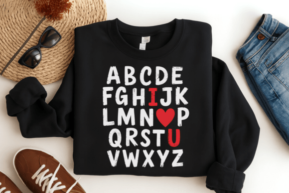 Download Valentine Alphabet I Love You PNG - Premium Resources